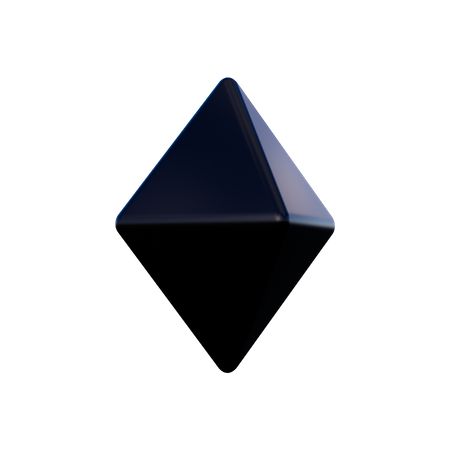 Forma de pedra preciosa  3D Illustration