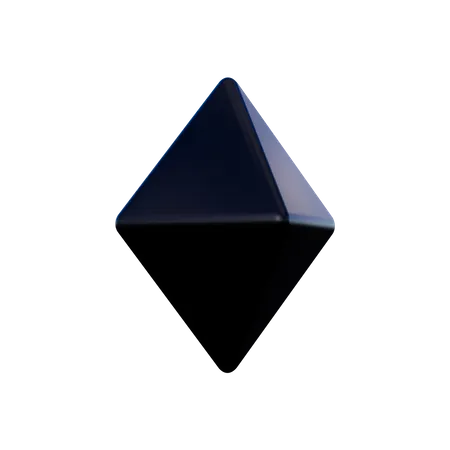 Forma de pedra preciosa  3D Illustration