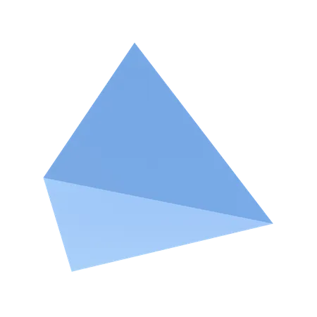 Forma de pirâmide  3D Illustration