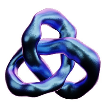 Formato de triângulo redondo  3D Icon
