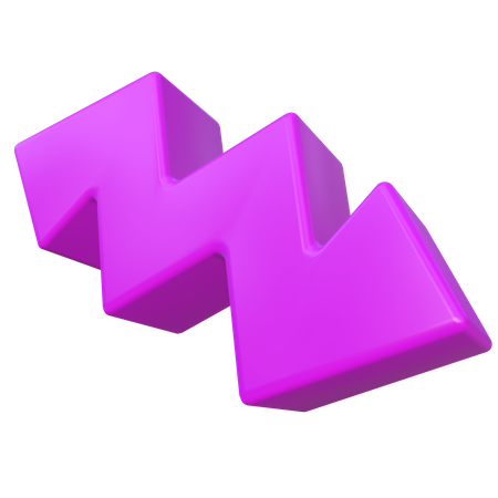 Forma de trovão  3D Icon