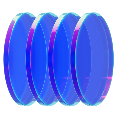 Forma de vidro abstrata  3D Icon