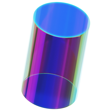 Forma de vidro abstrata  3D Icon