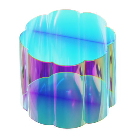 Forma de vidro abstrata  3D Icon