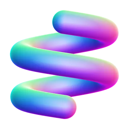 Forma espiral  3D Icon