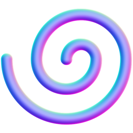 Forma espiral  3D Icon