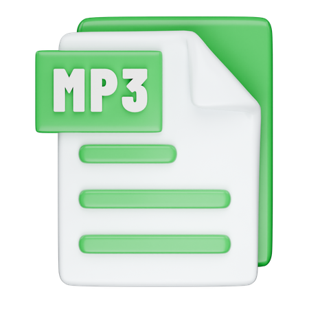 Formato mp3  3D Icon