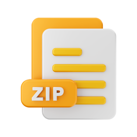 Formato zip  3D Illustration