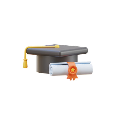 Graduação  3D Illustration