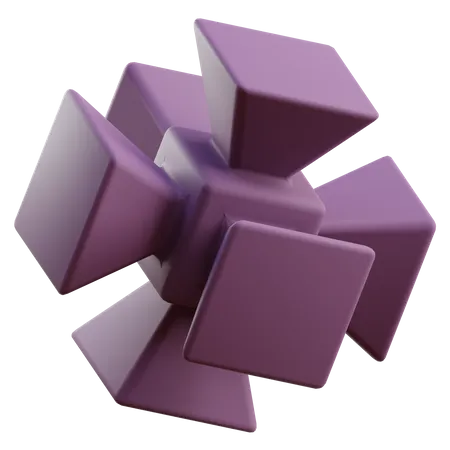 Forme abstraite  3D Icon