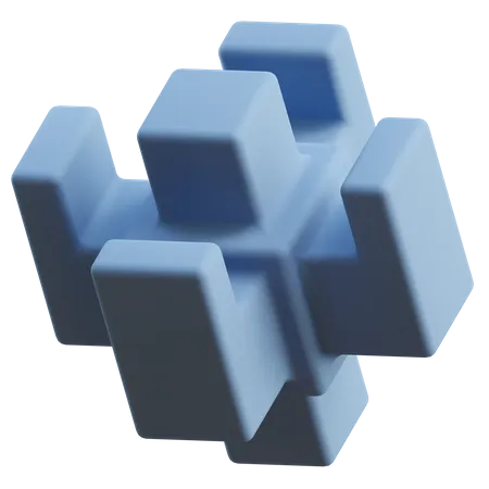 Forme abstraite  3D Icon