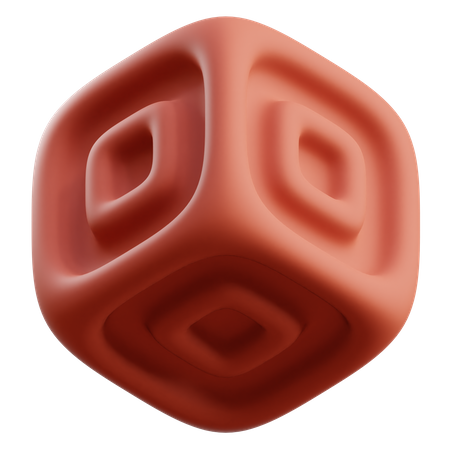 Forme abstraite du cube 3D  3D Icon