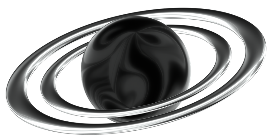 Forme abstraite d'anneau planétaire  3D Icon