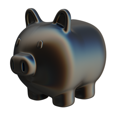 Forme abstraite de cochon  3D Icon