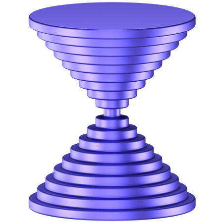 Forme abstraite de cône circulaire  3D Icon