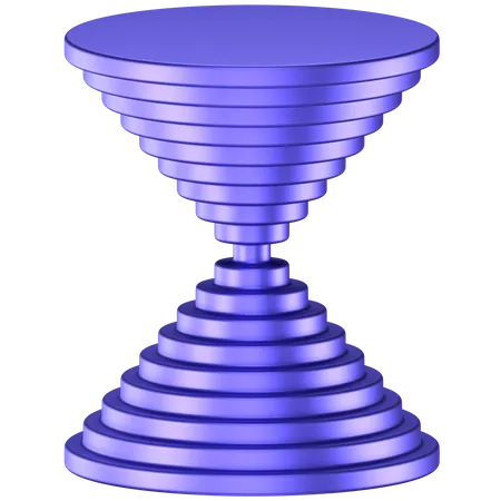 Forme abstraite de cône circulaire  3D Icon