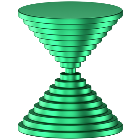 Forme abstraite de cône circulaire  3D Icon