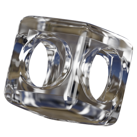 Forme abstraite de cube  3D Icon