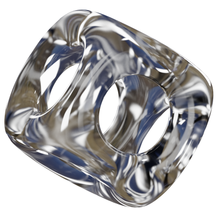 Forme abstraite de cube  3D Icon