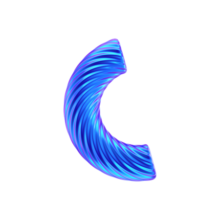 Forme abstraite de cube en anneau  3D Icon