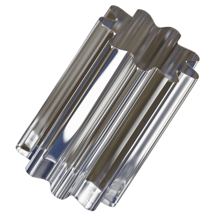 Forme abstraite de cylindre  3D Icon
