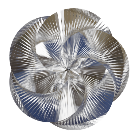 Forme abstraite de fleur  3D Icon