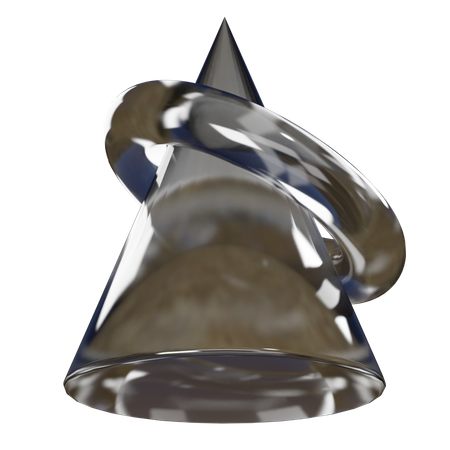 Forme abstraite de triangle  3D Icon