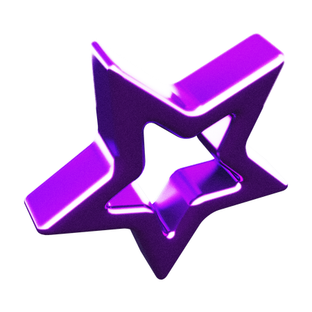 Forme abstraite d'étoile  3D Icon