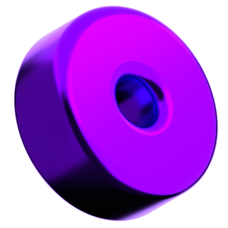 Forme abstraite de cercle creux  3D Icon