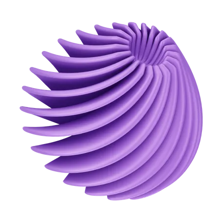 Forme abstraite en spirale  3D Icon