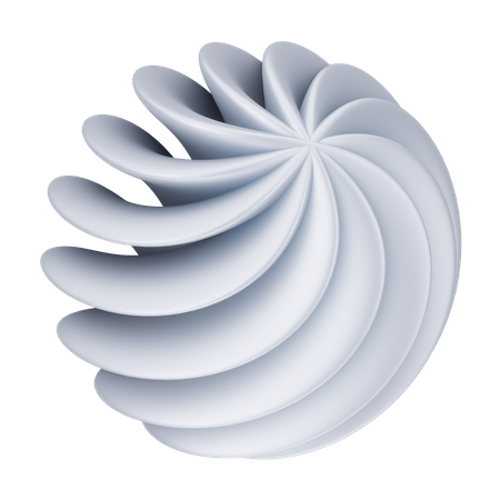 Forme abstraite en spirale  3D Icon