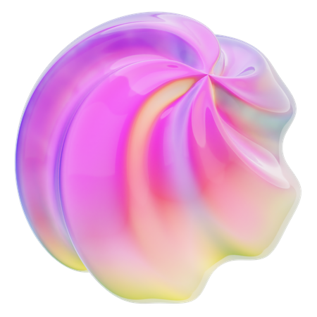 Forme abstraite en spirale  3D Icon