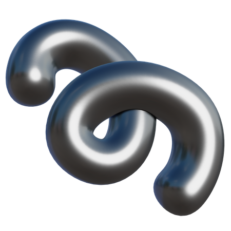 Forme abstraite en spirale  3D Icon