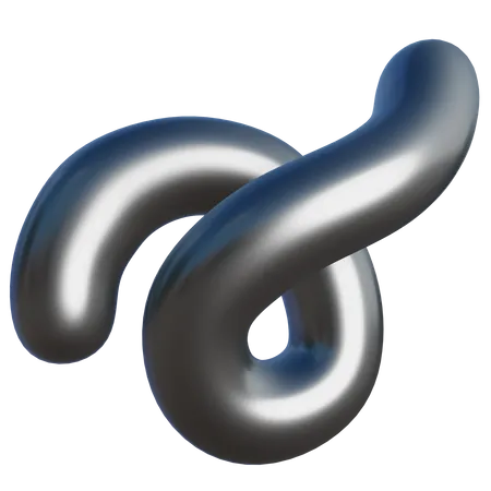 Forme abstraite en spirale  3D Icon