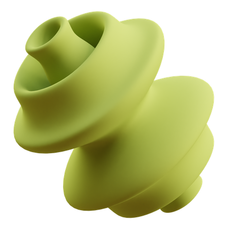 Forme abstraite en spirale  3D Icon