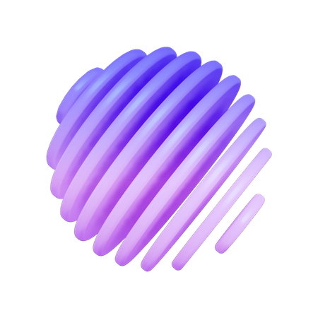 Forme abstraite en spirale  3D Icon