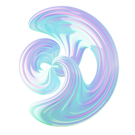 Forme abstraite en spirale  3D Icon