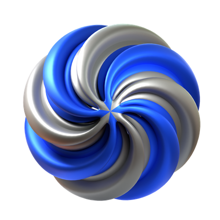 Forme abstraite en spirale  3D Icon