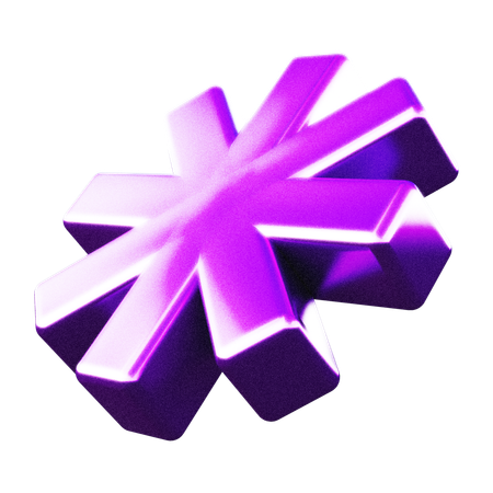 Forme abstraite d'étoile  3D Icon