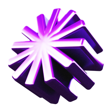 Forme abstraite d'étoile  3D Icon