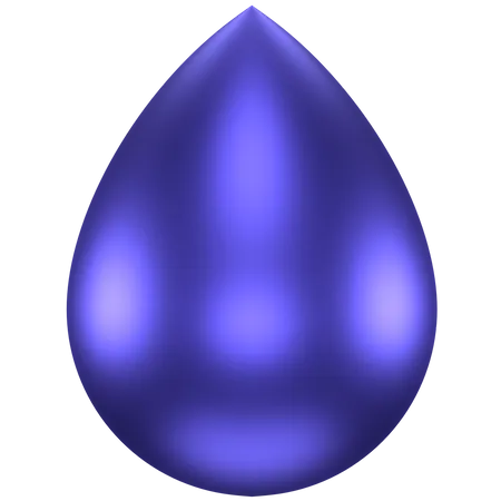 Forme abstraite de goutte d'eau  3D Icon