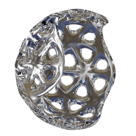 Forme abstraite nette  3D Icon