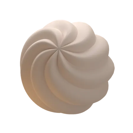 Forme Abstraite En Conception 3 D Avec Des Couleurs Pastel 3D Icon