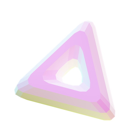 Forme abstraite de triangle  3D Icon