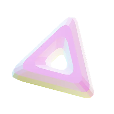 Forme abstraite de triangle  3D Icon