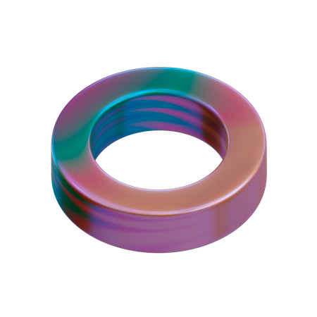 Forme d'anneau  3D Illustration
