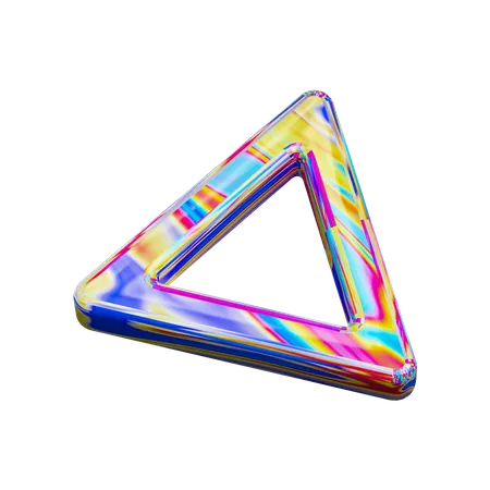 Forme d'anneau triangulaire  3D Illustration