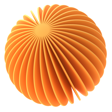 Forme de boule en spirale  3D Icon