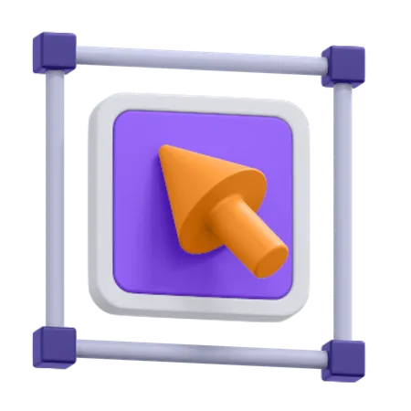 Une Icone De Forme Cliquable 3D Icon