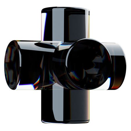 Forme de cylindre abstrait  3D Icon